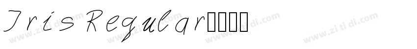 Iris Regular字体转换